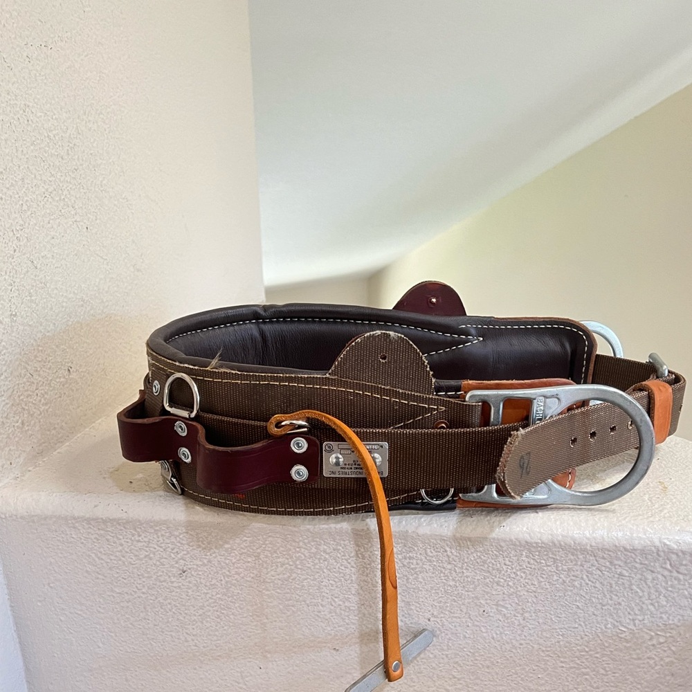 BASHLIN Lineman’s Tool belt Climbing Belt N: 511N Ring. D-26 Construction